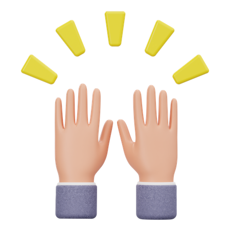 Raise Hand Gesture  3D Icon