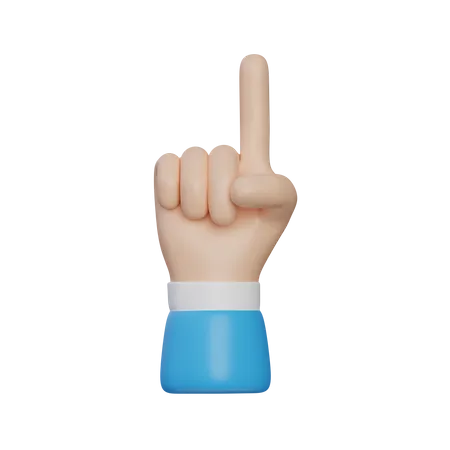 Raise Hand Gesture  3D Icon