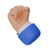 raised fist emoji 3d
