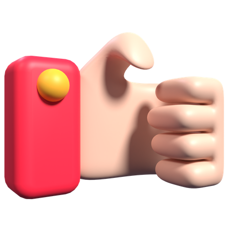 Raised Fist Hand Gesture  3D Icon