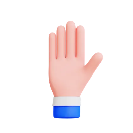 Raised Hand  3D Icon