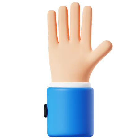 Raised Hand  3D Icon