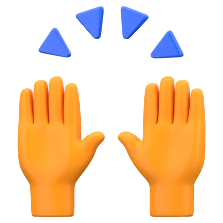 Raised Hands  3D Icon