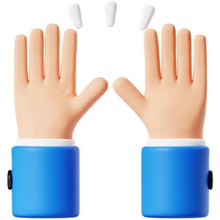 Raised Hands  3D Icon