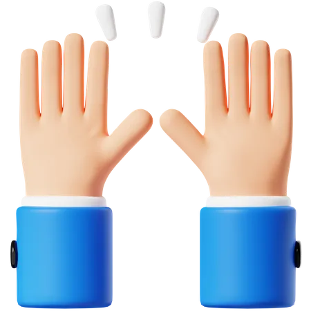 Raised Hands  3D Icon