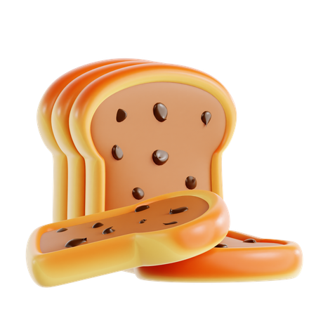 Raisin Bread  3D Icon