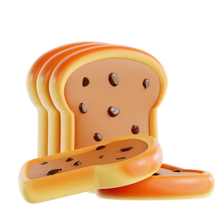 Raisin Bread  3D Icon