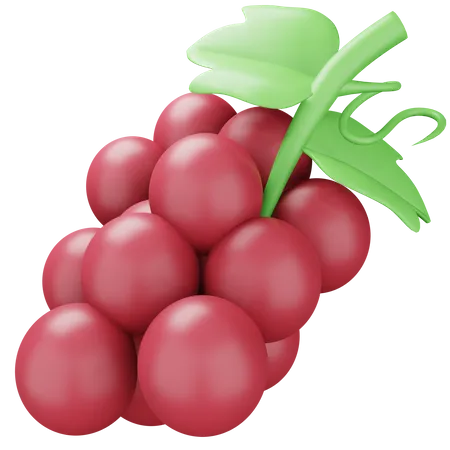 Raisins rouges  3D Icon