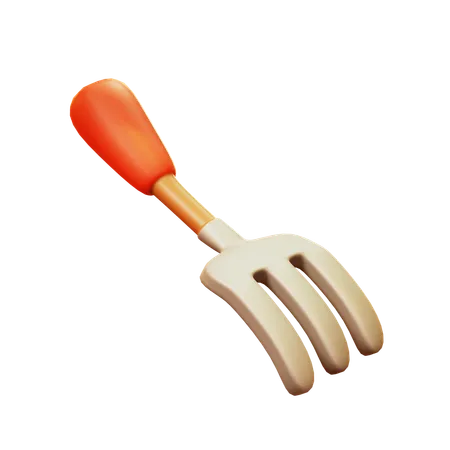 Rake Tool  3D Icon