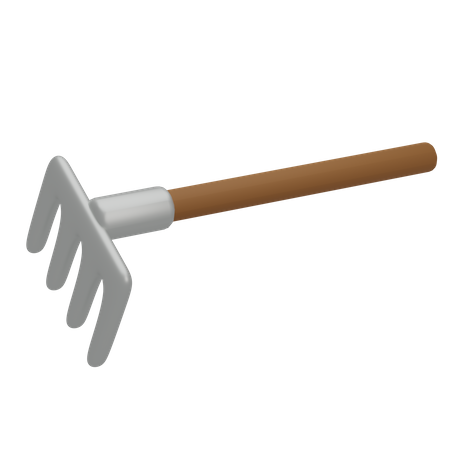 Rake Tool  3D Icon