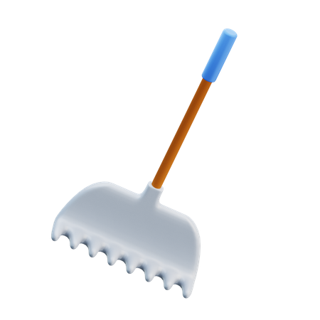 Rake Tool  3D Illustration