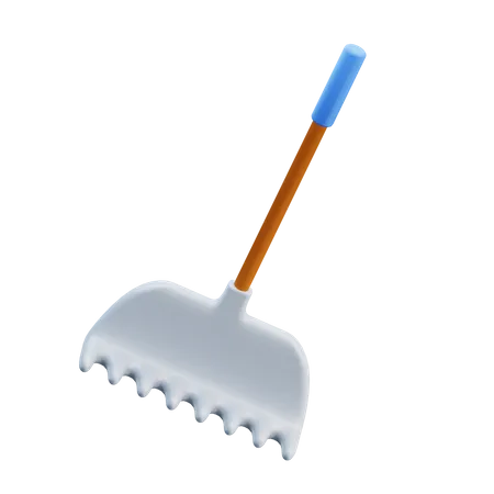 Rake Tool  3D Illustration