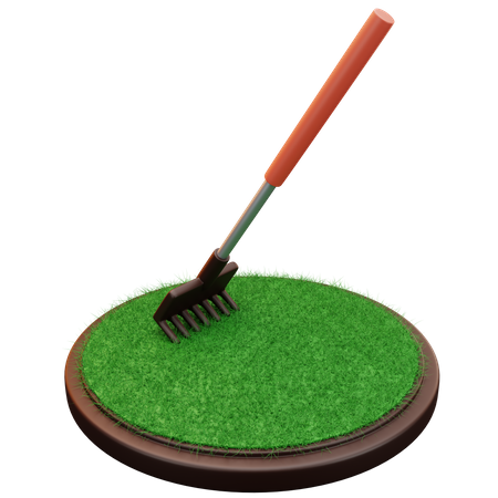 Rake Tool  3D Illustration