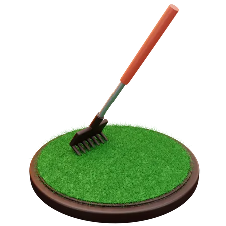 Rake Tool  3D Illustration