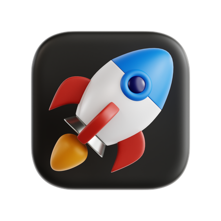 Rakete  3D Icon