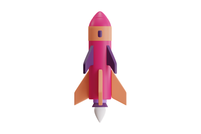 Rakete  3D Icon