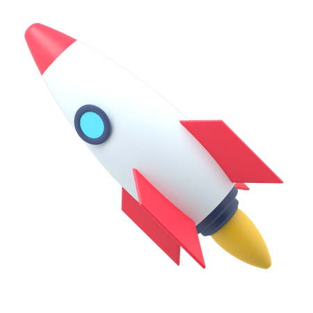 Rakete  3D Illustration