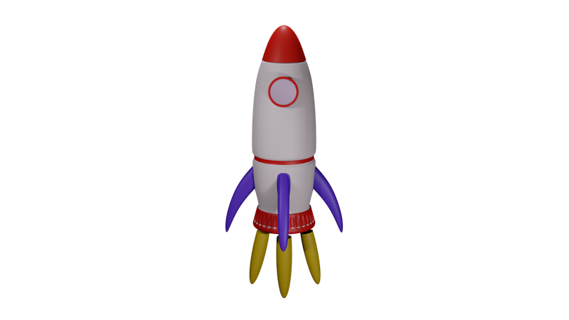 Rakete  3D Icon