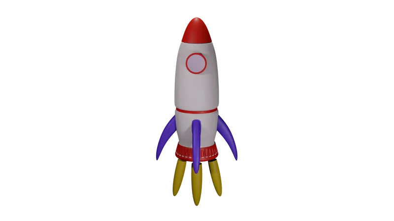 Rakete  3D Icon