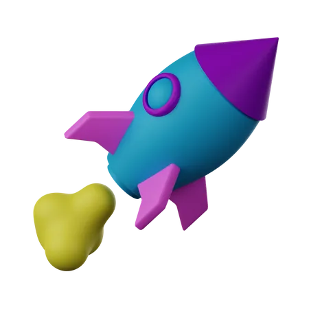 Rakete  3D Icon