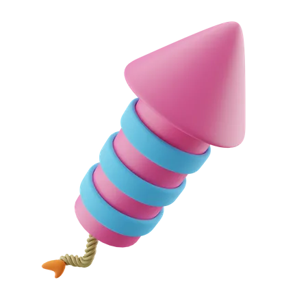 Raketen-Kracher-Party  3D Icon
