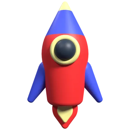 Raketenstart  3D Icon