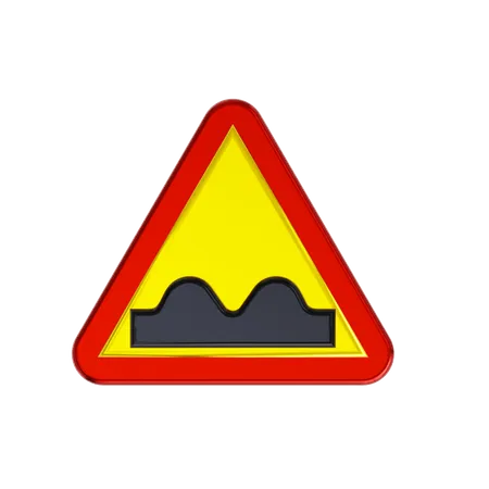 Panneau de signalisation de ralentisseur  3D Icon