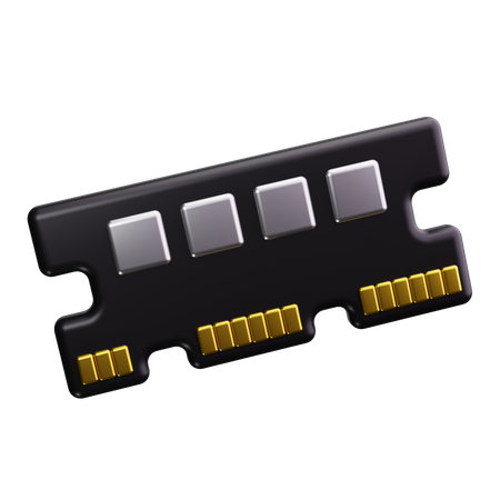 Ram Memory  3D Icon