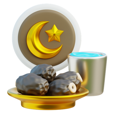 Iftar do Ramadã  3D Icon