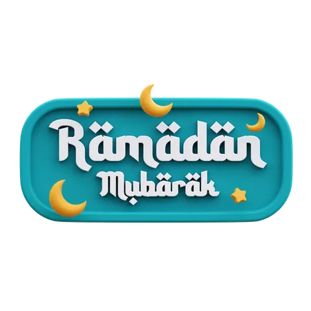 Ramadã Mubarak  3D Icon