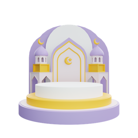 Pódio do Ramadã  3D Icon