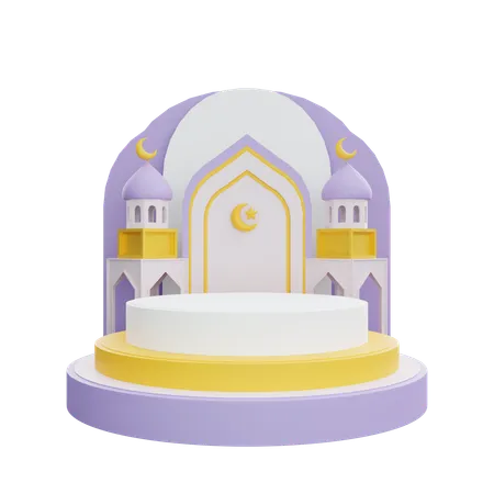 Pódio do Ramadã  3D Icon