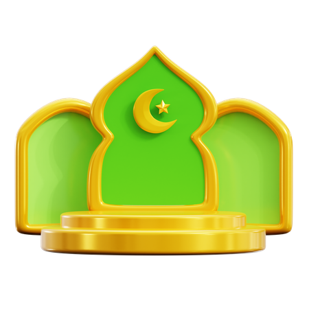 Pódio do Ramadã  3D Icon