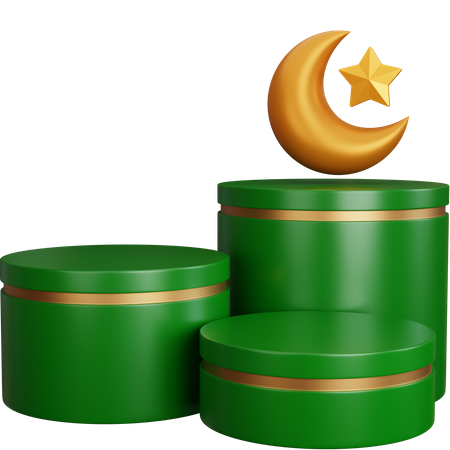 Pódio do Ramadã  3D Icon