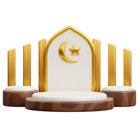 Pódio do Ramadã  3D Icon