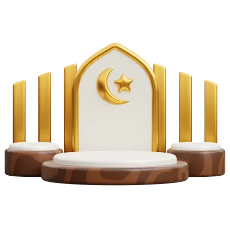 Pódio do Ramadã  3D Icon