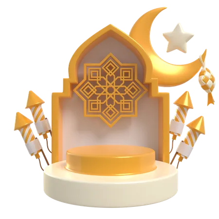 Pódio do Ramadã  3D Icon