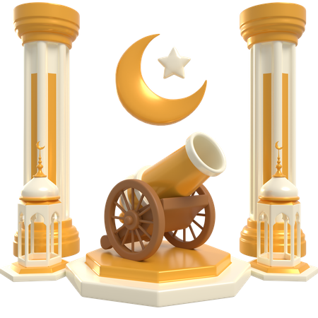 Pódio do Ramadã  3D Icon