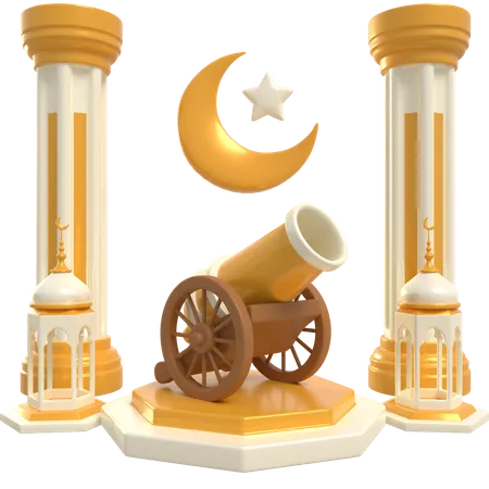 Pódio do Ramadã  3D Icon