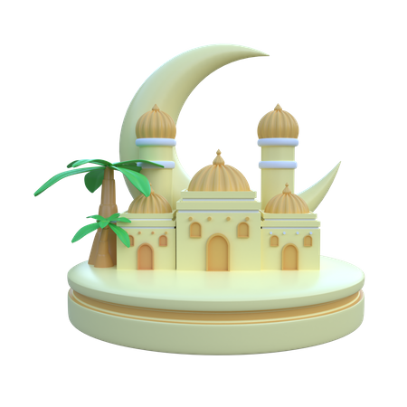 Pódio do Ramadã  3D Icon