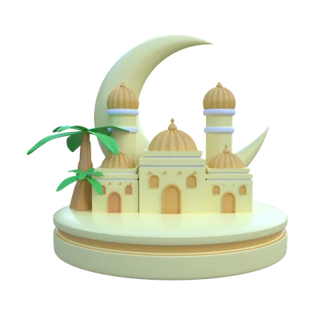 Pódio do Ramadã  3D Icon