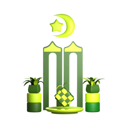 Pódio do Ramadã  3D Icon