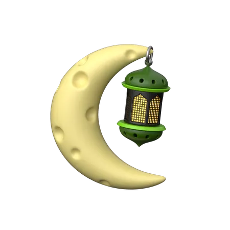 A 3 D Icon Representing Ramadan Featuring Crescent Moon And Dates Symbolizing Fasting Reflection Community And Spiritual Renewal In Islam 3D Icon