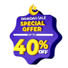 3d ramadan 40 percent discount