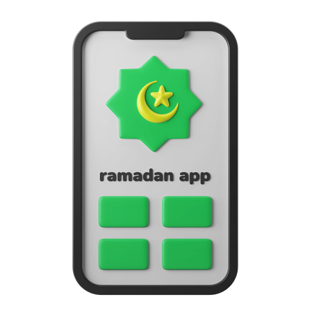 Ramadan App  3D Icon