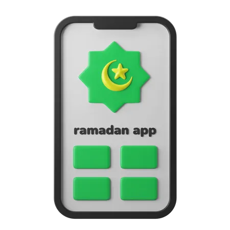 Ramadan App 3 D Icon Illustration 3D Icon
