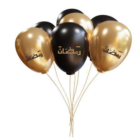 Ramadan Balloon  3D Illustration