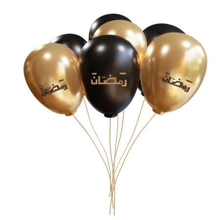 Ramadan Balloon  3D Illustration