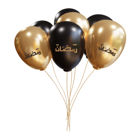 Ramadan Balloon 3D Illustration