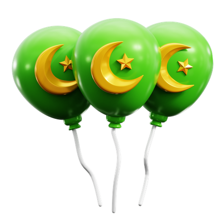 Ramadan Balloons  3D Icon